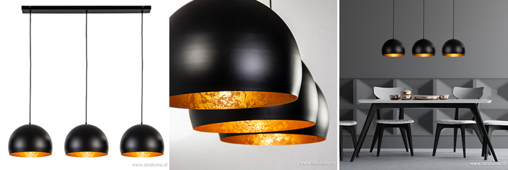 12210786-Jaicey-hanglamp-zwart-met-goud-Straluma De beste lampen bij Spiced Honey - THINK | 12210786-Jaicey-hanglamp-zwart-met-goud-Straluma